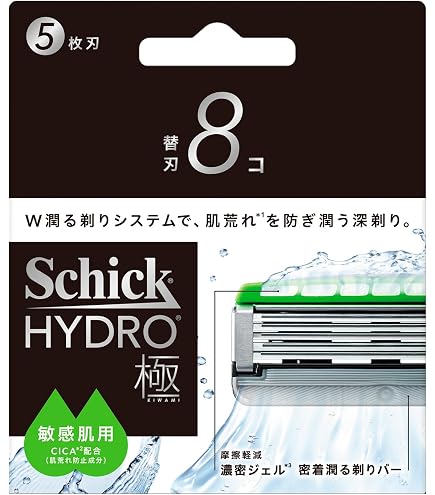 Amazon.co.jp: Schick(シック) ハイドロ極 普通肌 替刃（8コ）男性用